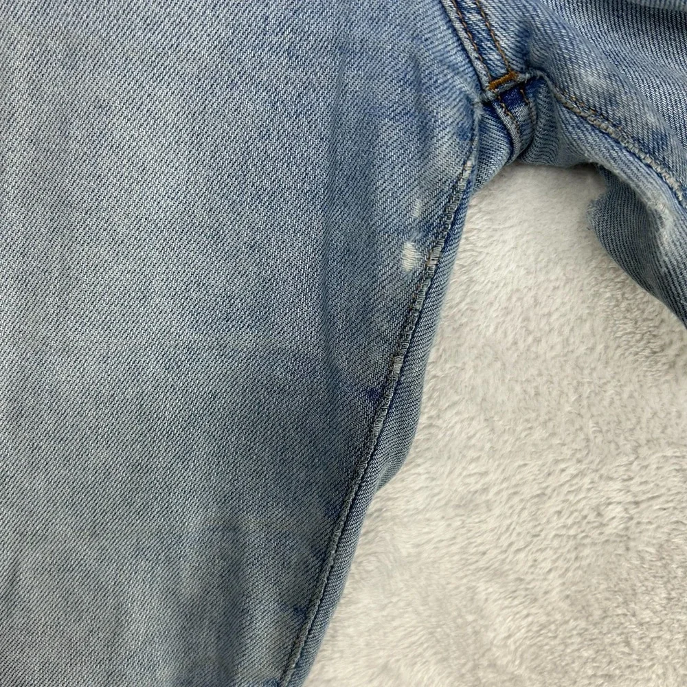 Madewell The Perfect Vintage Straight Jeans Mens Blue Denim Button Fly - 33X29.5